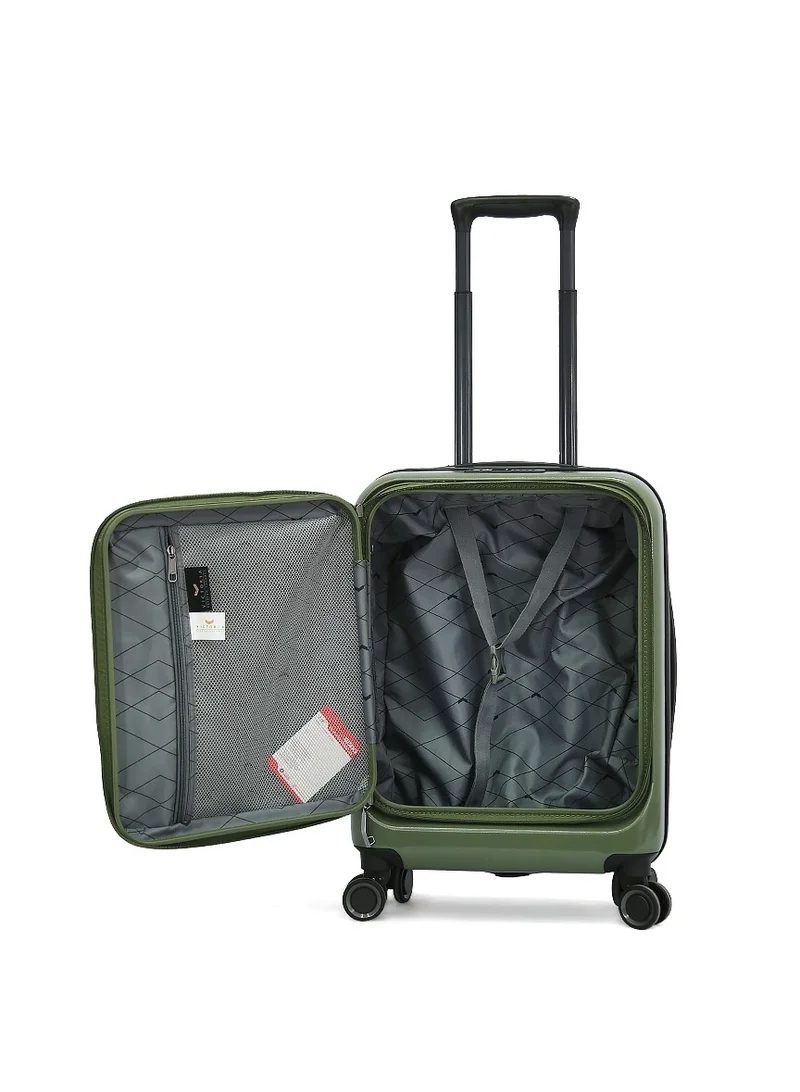 Victoria VICTORIA Hardside Carry-On Trolley Bag, Olive, 20-inch