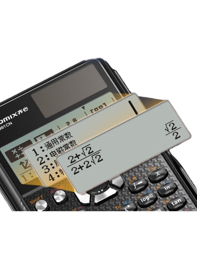 Comix Scientific Calculator For Middle School/University, 498 Functions, Exam And Study Tool C-991Cn - Image 2