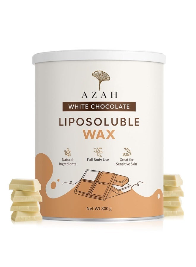 Azah Liposoluble Wax for Women| [800 GM] | Wax Beans | Hair Removal Full Body Wax for Women| Natural Ingredients with Quick-drying Benefit | Soothes & Nourishes Skin| Free of Chemicals - Image 1