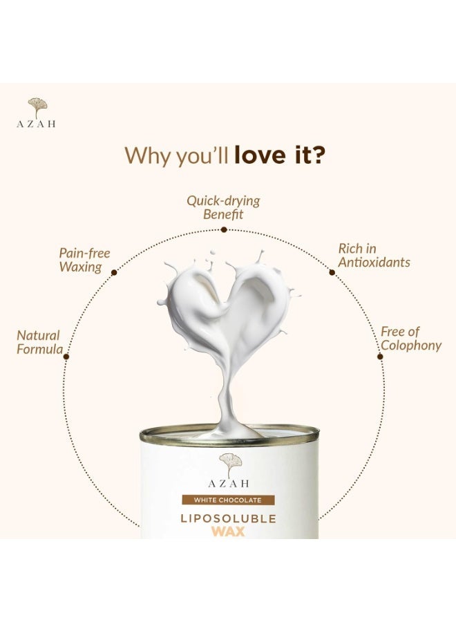 Azah Liposoluble Wax for Women| [800 GM] | Wax Beans | Hair Removal Full Body Wax for Women| Natural Ingredients with Quick-drying Benefit | Soothes & Nourishes Skin| Free of Chemicals - Image 2