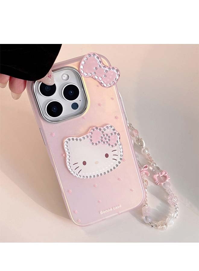 2PCS Cute Pink Bowknot Hollow Phone Chain Keychain Pendant Cartoon Phone Case Chain Ccd Camera Pendant Accessory - Image 5