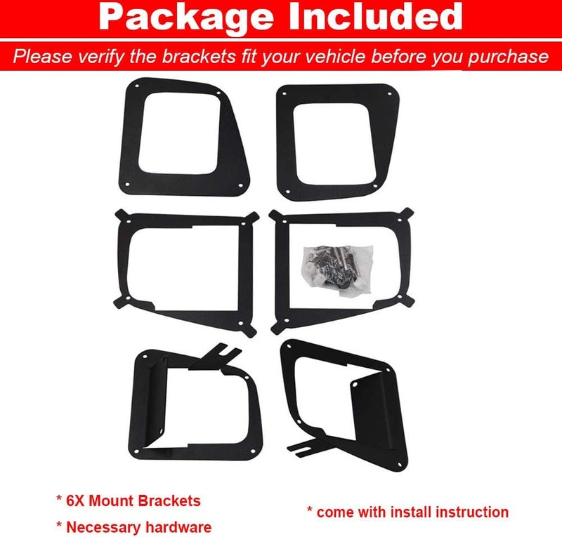Wsays XJMOTO Lower Bumper Fog Light Mount Bracket for Toyota Tundra - Image 3