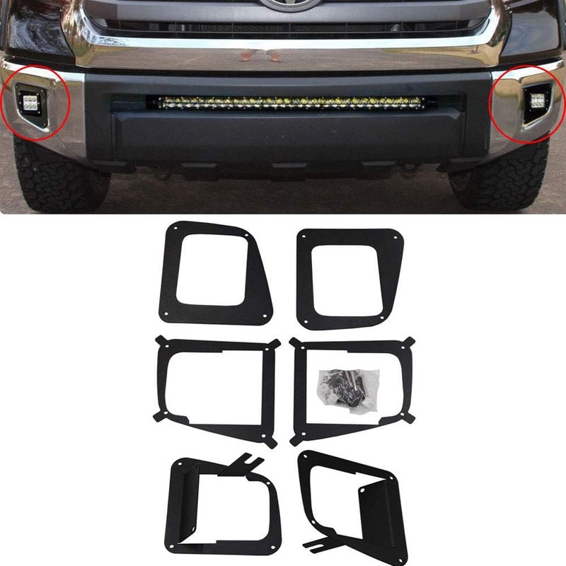 Wsays XJMOTO Lower Bumper Fog Light Mount Bracket for Toyota Tundra - Image 1