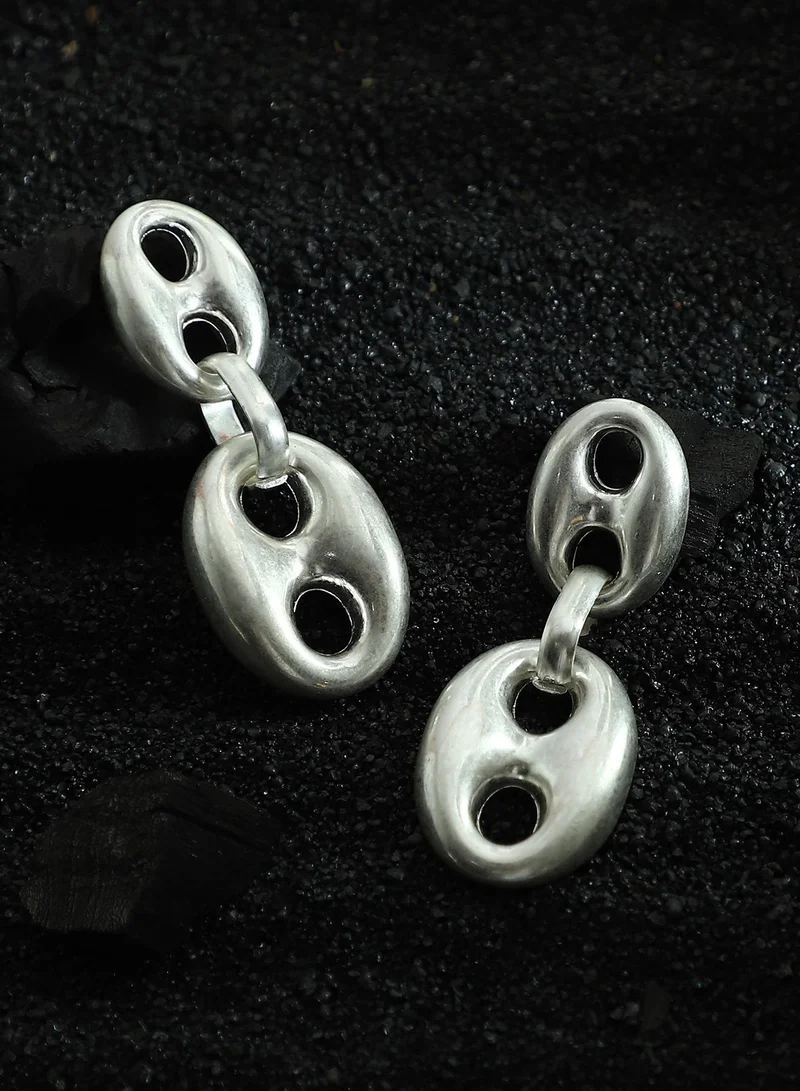سوهي SOHI Women's The Dented-Bolt Drop Earrings For Evening Wear | Metallic  Colour | Alloy Material | Push Back Closure | Metallic Earrings | Drop Earrings For Women & Girls
