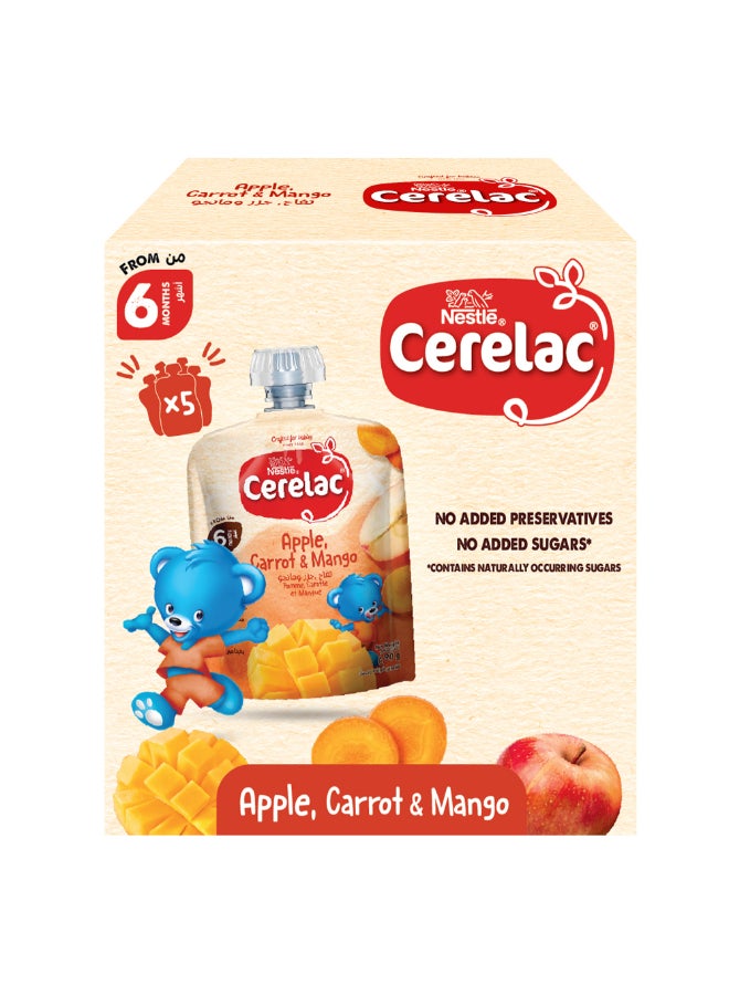 Cerelac كيس هريس التفاح والجزر والمانجو - Image 1