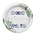 Georgia-Pacific Dixie 85 Inch MediumWeight Paper Plates By GP PRO Pathways Design 500 Count 125 Disposable Plates Per Pack 4 Packs Per Case UX9WS - Image 1