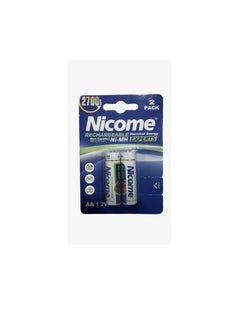 Nicome AA Rechargeable 2700mAh Battery Pack of 2  - Image 2