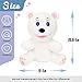 Hopearl Plush White Bear Hand Puppet with Open Movable Mouth for Imaginative Play Role Play Interactive Toy for Storytelling Teaching Puppet Theater Gifts for Kids Boys Girls 115 - Image 4