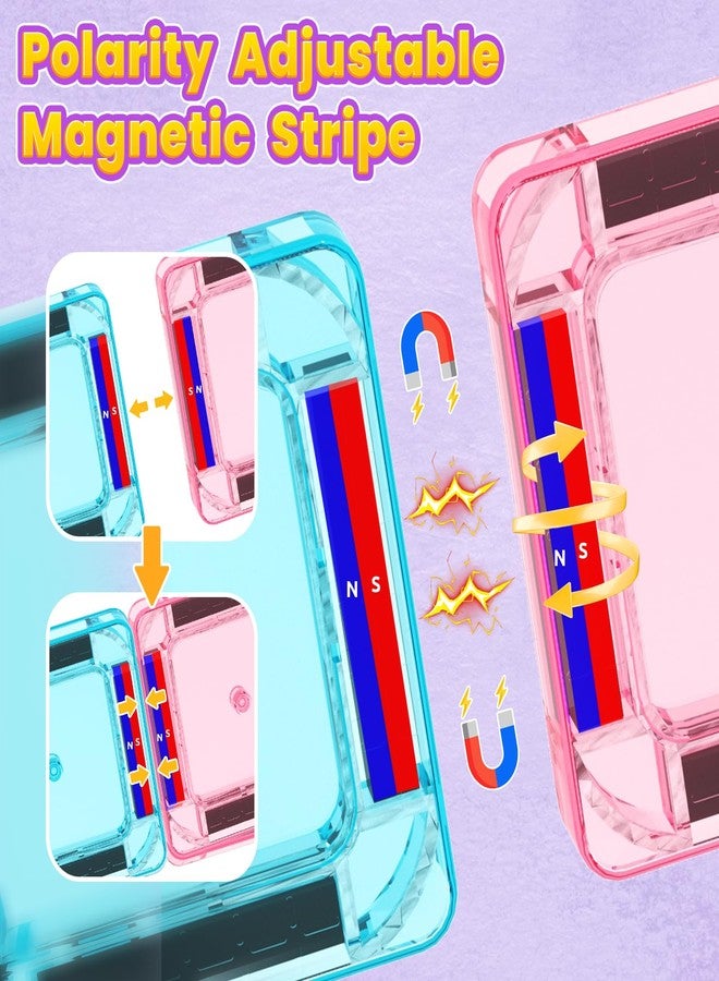 Minecftoy 40PCS Magnetic Tiles Mini Travel Essentials Toddler Toys with Case Set, Preschool Montessori Education Magnetic Building Blocks Games Sensory Toys for 3 4 5 Year Old Boys Girls Birthday Gifts - Image 4
