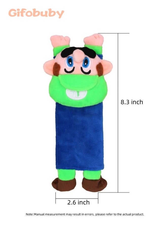 Gifobuby Mario Car Seat Belt Covers for Kids-Cute Plush Safty Belt Protector Cushions Shoulder Pads, School Bag Strap Covers, Baby Carriage Strap Covers, 2 Pieces  - Image 2