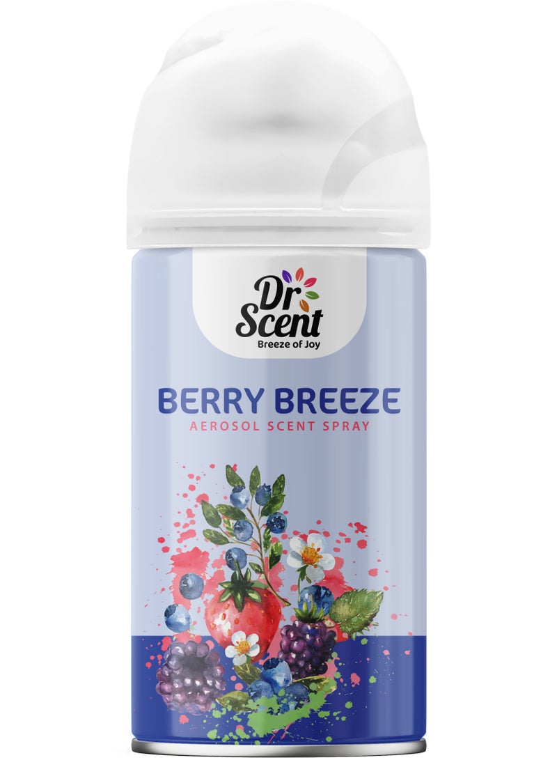 Dr Scent Breeze of Joy Air Freshener Aerosol Spray Berry Breeze 300ml - Image 1