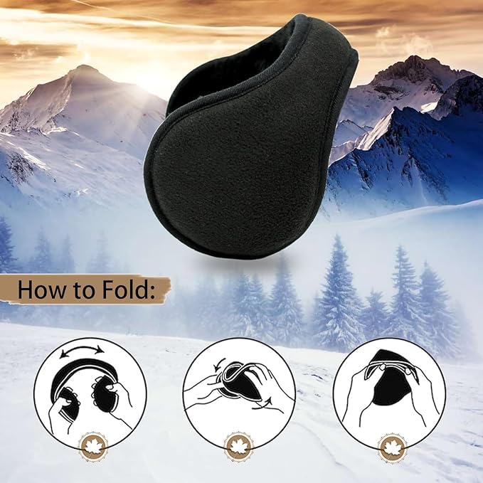 UMANI® Men Winter Warm Ear Muffs Women Earflaps Girls Soft Cosy Plush Warmer Earmuff (EBMB 1PC) - Image 5