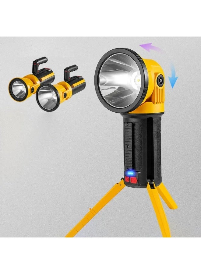 Rechargeable P50 LED Flashlight 1700 Lumens with 180-Degree Rotatable Head and Power Bank Function – Durable Outdoor Camping Light with Hook - Image 2