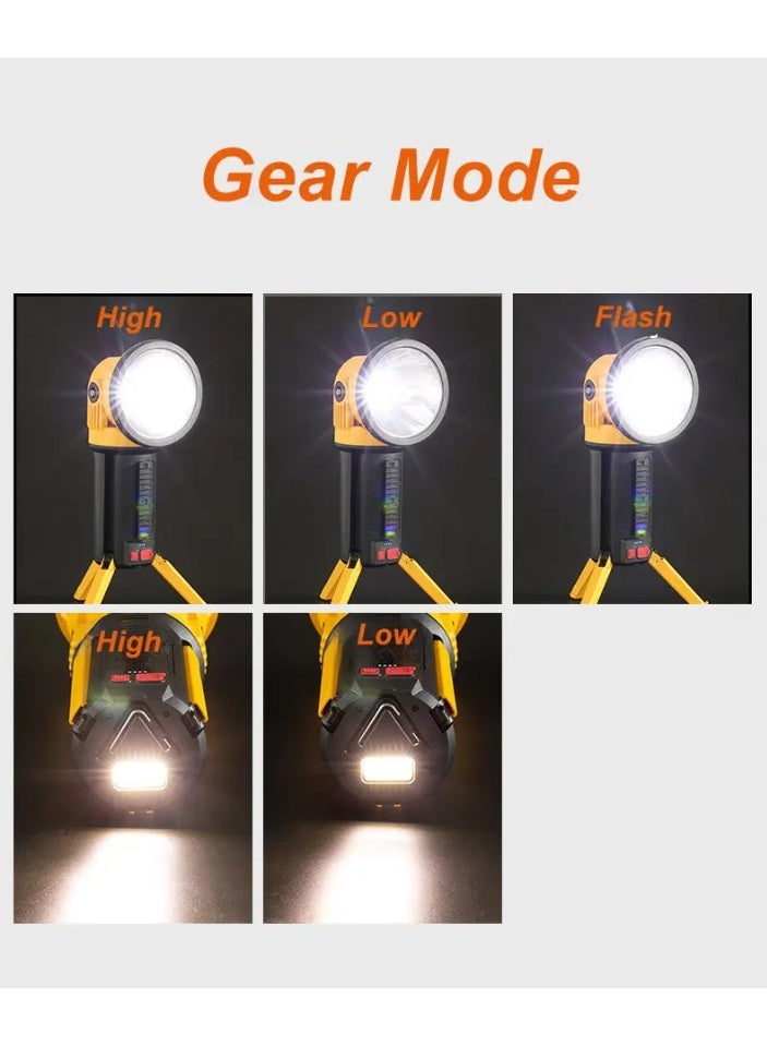 Rechargeable P50 LED Flashlight 1700 Lumens with 180-Degree Rotatable Head and Power Bank Function – Durable Outdoor Camping Light with Hook - Image 5