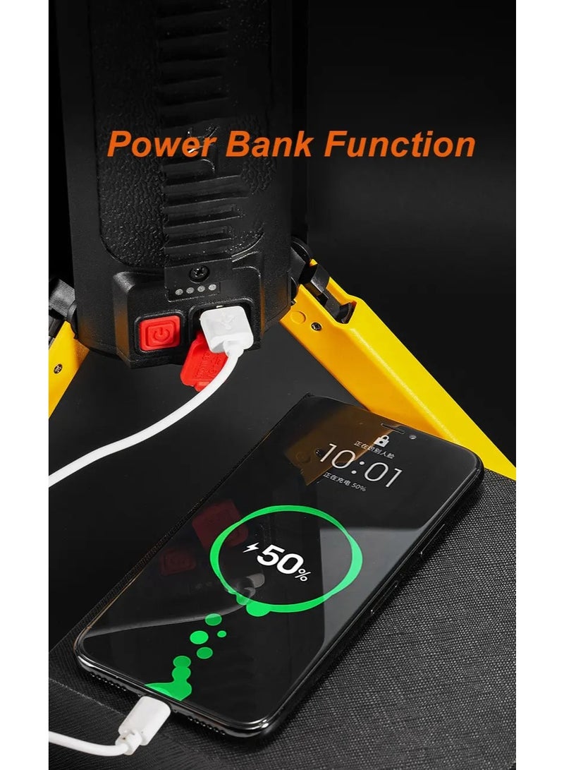 Rechargeable P50 LED Flashlight 1700 Lumens with 180-Degree Rotatable Head and Power Bank Function – Durable Outdoor Camping Light with Hook - Image 4