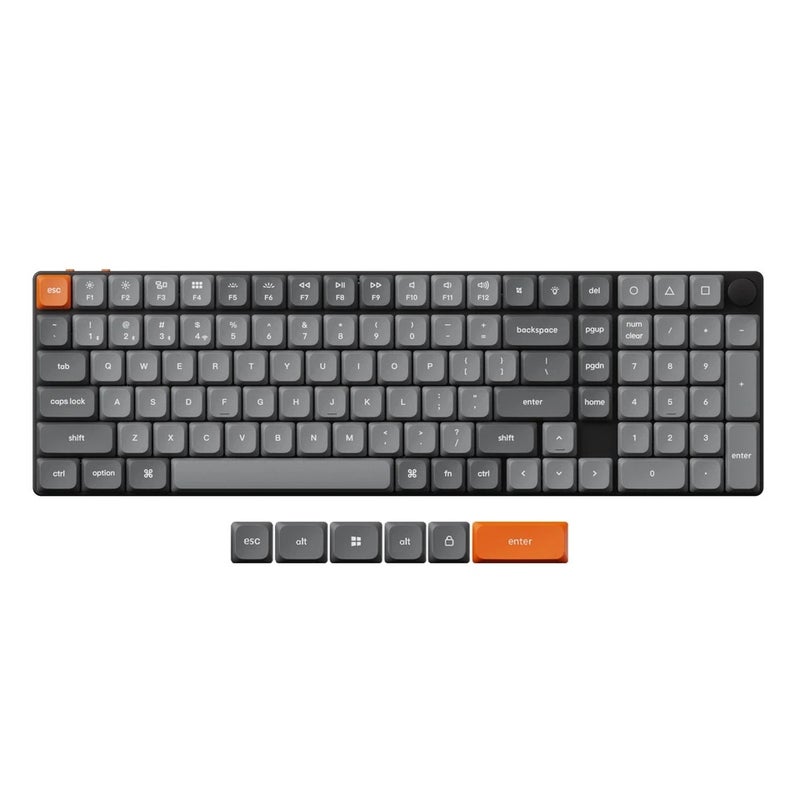 Keychron K17 Max QMK Wireless Ultra-Slim Mechanical Keyboard 96% Layout Gateron Switch LSA PBT Keycaps - Image 2