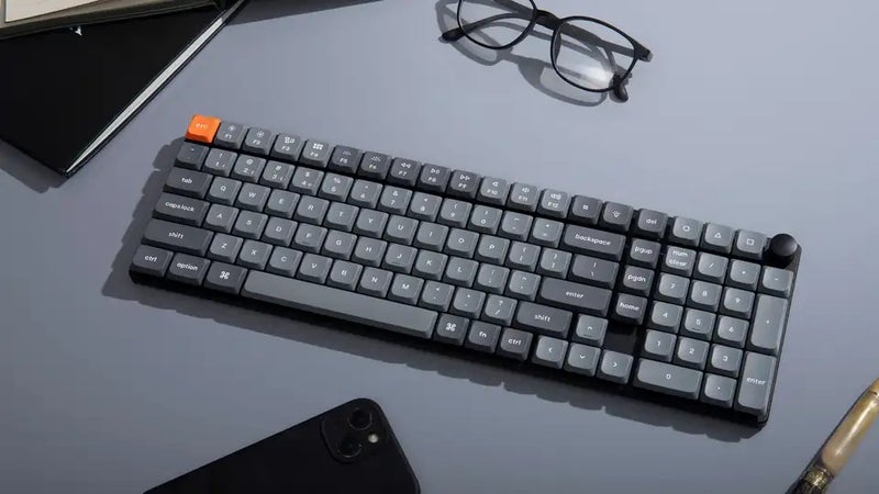 Keychron K17 Max QMK Wireless Ultra-Slim Mechanical Keyboard 96% Layout Gateron Switch LSA PBT Keycaps - Image 3