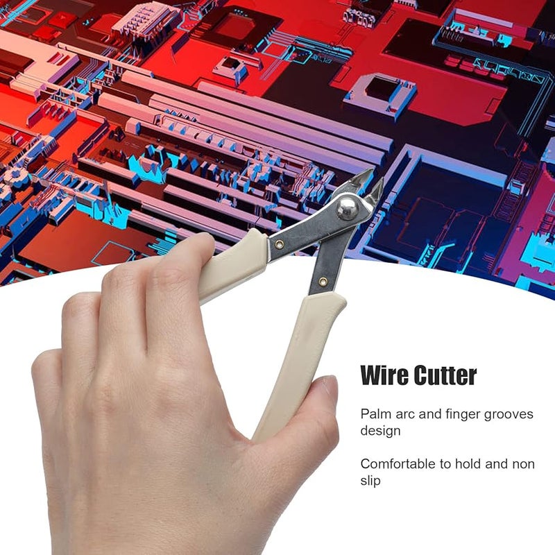 قاطع الفلاش الإلكتروني من الفولاذ المقاوم للصدأ، كماشة تجريد الأسلاك للحرف اليدوية - Image 4