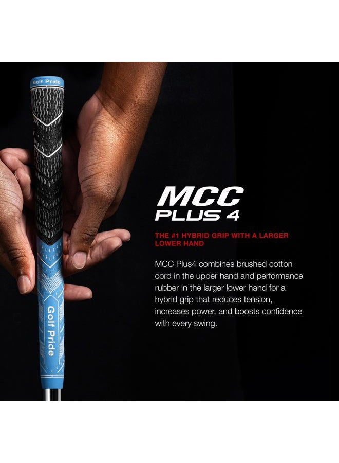 Golf Pride Unisex Adult Multi Compound Cord Plus 4 Golf Club Grip - Charcoal/Blue, One Size - Image 2