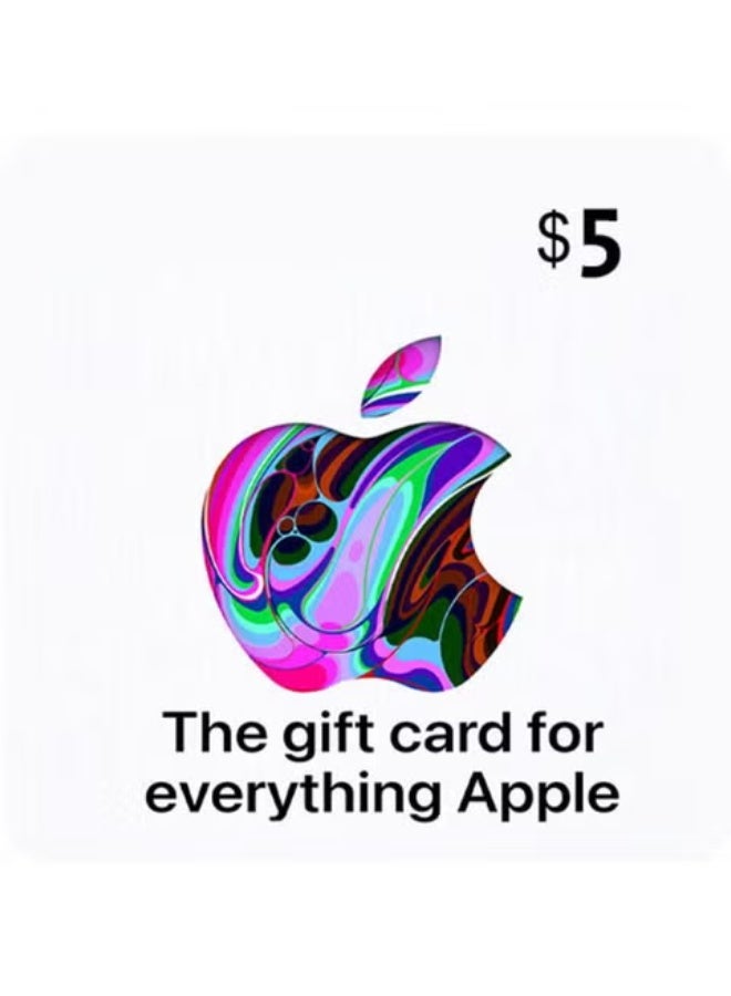 Apple Gift Card US $5 Digital Code | Apple Account Credit for App Store & Digital Purchases