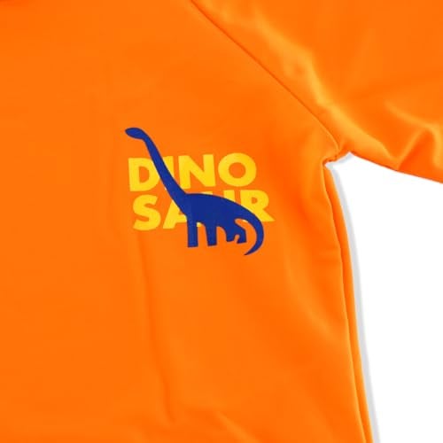 SINOLY Boys Two Piece Rash Guard Swimsuits Kids Short Sleeve Sunsuit Swimwear Sets Dinosaur 6T - Image 3
