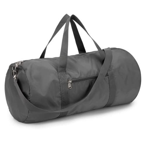 Vorspack Small Duffel Bag 20 Inches Foldable Gym Bag for Men Women Duffle Bag Lightweight with Inner Pocket for Travel Sports - Grey - Image 1