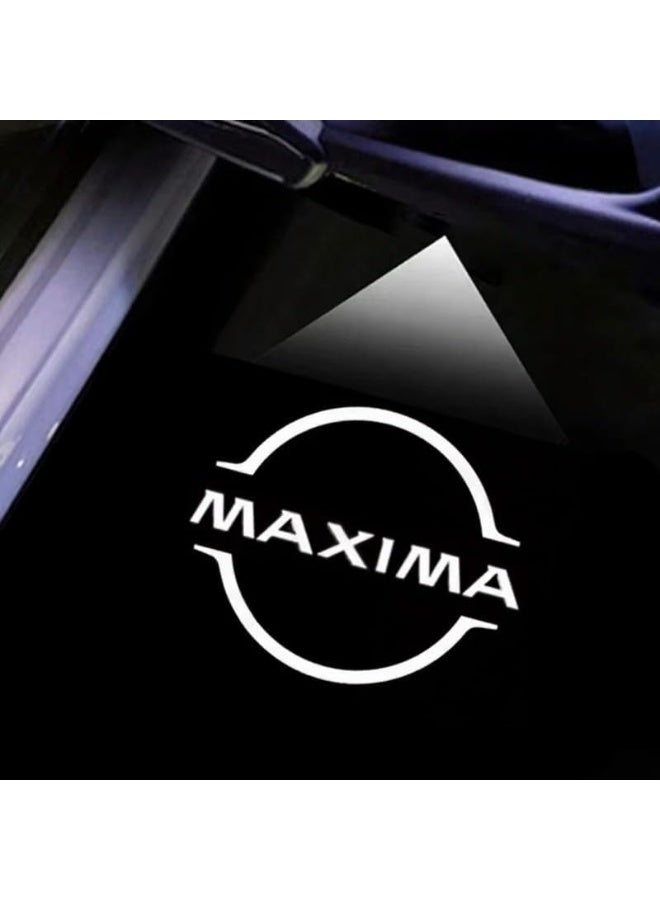 فيريكس مصباح LED لباب سيارة ماكسيما عالي الوضوح، مصباح ليزر لشعار الترحيب، مناسب لنيسان ماكسيما، تركيب سهل | عرض عالي الدقة 4K | ضوء ظل شبحي لباب السيارة، عدسة زجاجية لا تتلاشى - Image 1