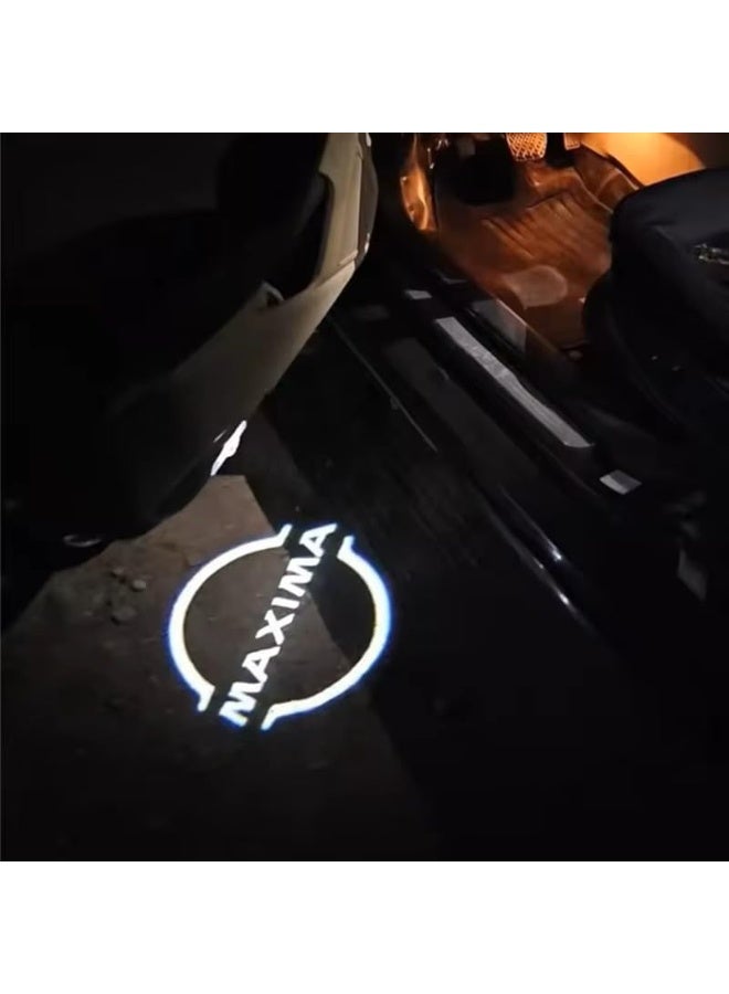 فيريكس مصباح LED لباب سيارة ماكسيما عالي الوضوح، مصباح ليزر لشعار الترحيب، مناسب لنيسان ماكسيما، تركيب سهل | عرض عالي الدقة 4K | ضوء ظل شبحي لباب السيارة، عدسة زجاجية لا تتلاشى - Image 2