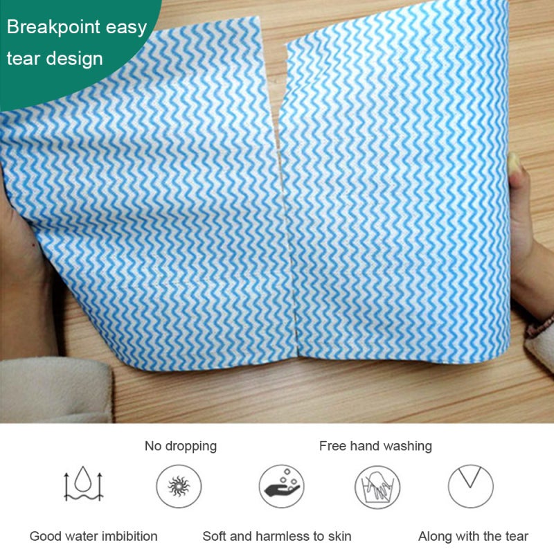 Non-woven Kitchen Paper Towels 50 Towels per Roll Face Towels Soft Extra Disposable Tissues Cleansing Towelettes Hand Wipes - Image 5