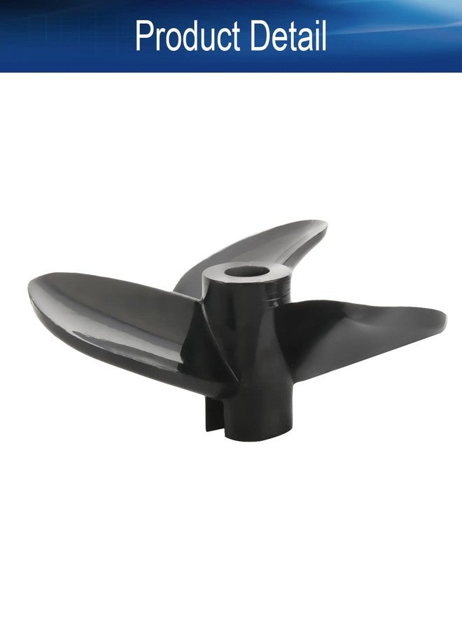 Heyiarbeit RC Boat Propeller 3 Blades Propeller Hole 4mm Diameter 40mm Plastic CW for RC Boat Model Boat Black 1PCS - Image 4