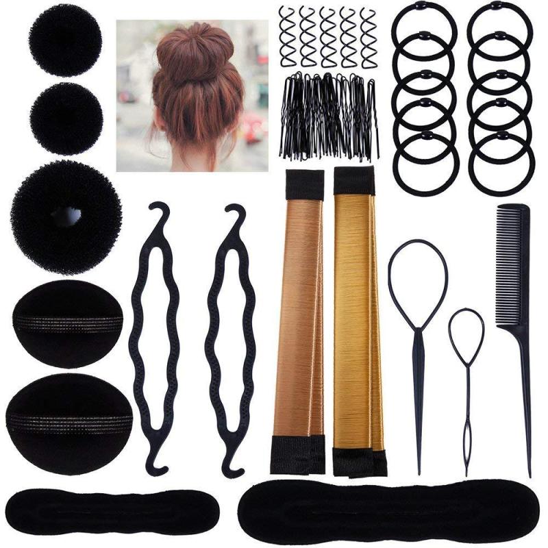 Hair Styling Set Hair Braid Tool Hair Bun Tool Hairstyle Hairdressing Tools - Image 1