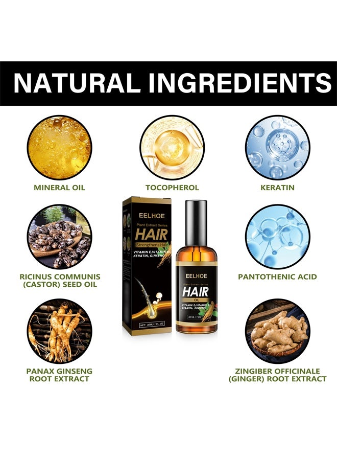 إيلهو زيت نمو الشعر من سلسلة المستخلص النباتي ، زيت الزنجبيل العطري لنمو الشعر ، لتساقط الشعر ، ينمو الشعر بشكل أكثر كثافة وأطول ، ونمو الشعر بسرعة - Image 5