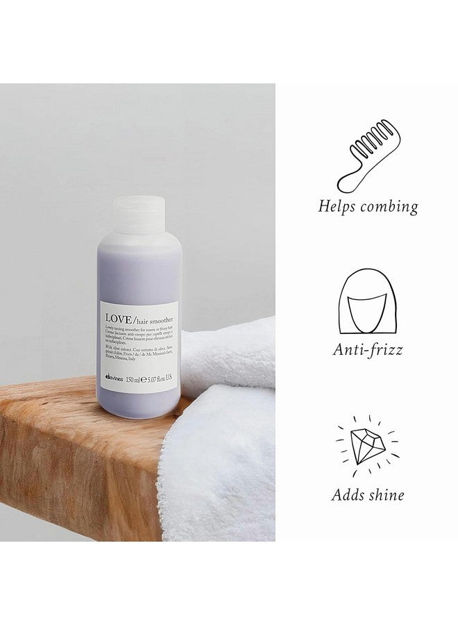 دافينز لوف هير سموثر، كريم يُترك على الشعر لتنعيم الشعر المجعد أو غير المنظم أو المموج بدون وزن، أبيض، 5.07 أونصة سائلة. - Image 5