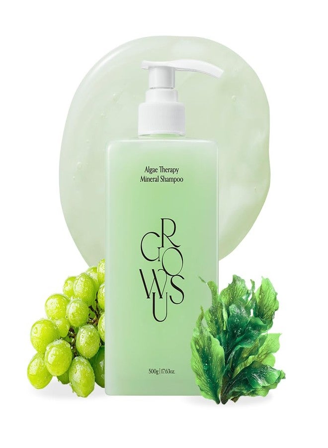GROWUS Algae Therapy Seaweed Shampoo for Thinning Hair - Marine PDRN & Biotin | | Hair Thickening, Scalp Strengthening, Hair Fall Defense | Paraben & Sulfate Free K-Beauty - 16.9 Fl Oz - Image 1