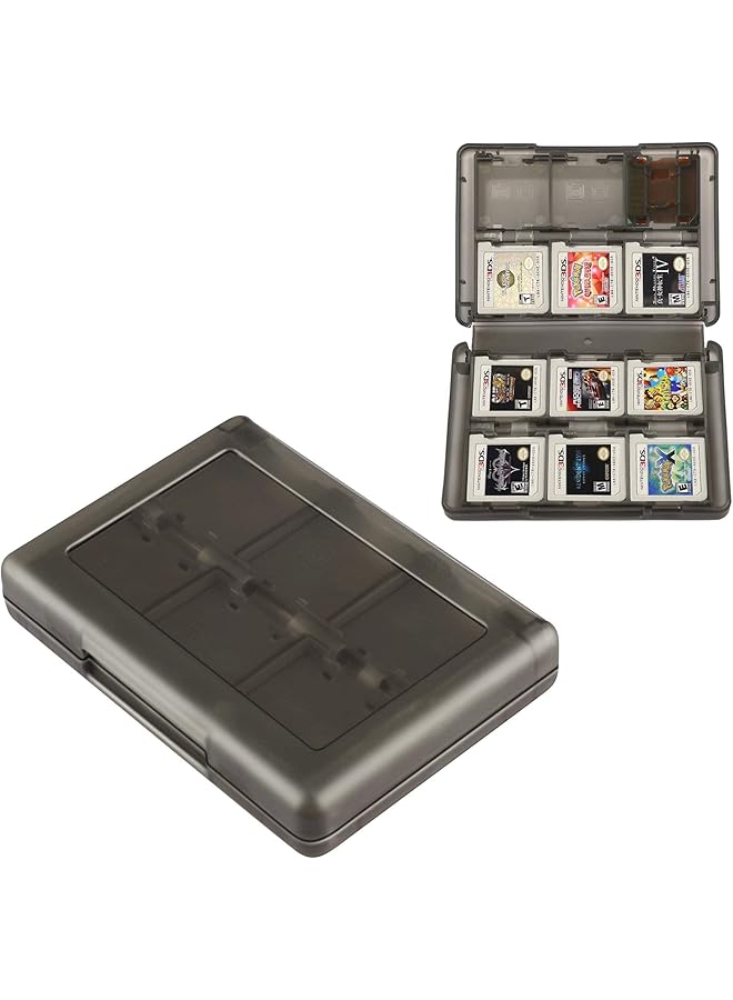 Khazna Game Holder Card Case 3Ds Games Case Compatible With Nintendo New 3Ds / New 3Ds Xl / 3Ds / 3Ds Xl / Dsi / Dsi Xl / Ds / New 2Ds /New 2Ds Xl / 2Ds/ 2Ds Xl Catridge Storage Box (Black) - Image 1