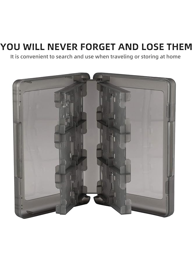 Khazna Game Holder Card Case 3Ds Games Case Compatible With Nintendo New 3Ds / New 3Ds Xl / 3Ds / 3Ds Xl / Dsi / Dsi Xl / Ds / New 2Ds /New 2Ds Xl / 2Ds/ 2Ds Xl Catridge Storage Box (Black) - Image 5
