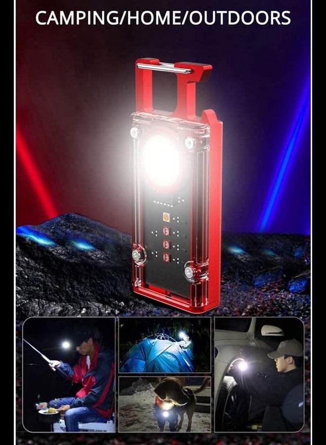 Multifunctional Keychain Light Mini LED Flashlight Keychain Lamp Outdoor Camping Driver Emergency COB Work Light - Image 5
