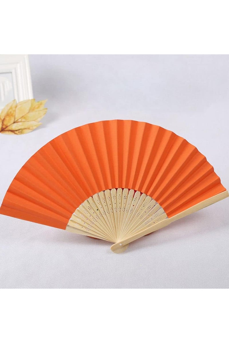 Hand Fan, Portable Folding Paper Fan, Premium Bamboo Ribs for Women and Girls for Summer Parties, Birthdays, Weddings. 