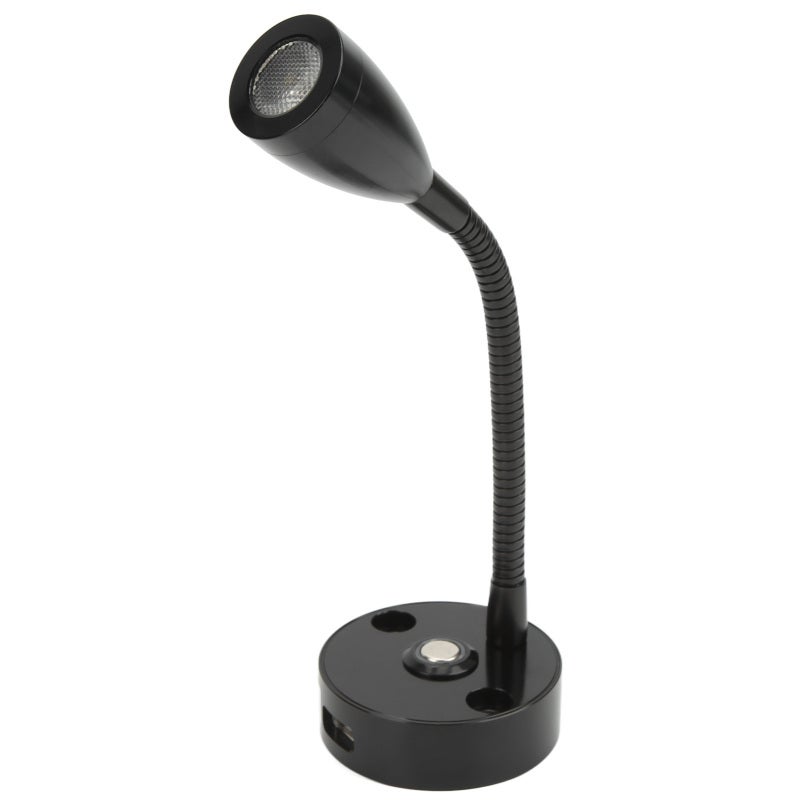 RV Reading Light 15cm Cable 12-24V 3W LED Flexible Gooseneck - Touch Control 3 Color Light RV Bedside Reading Lamp for Yacht Camper - Image 3
