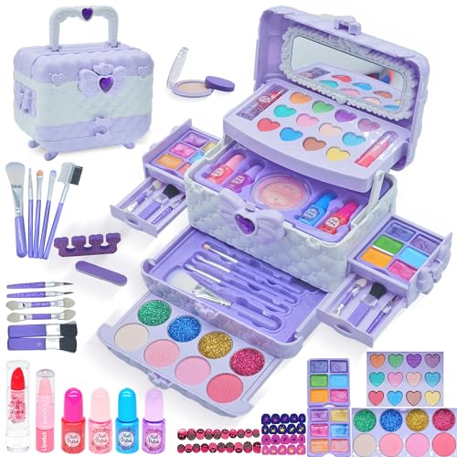 Mrabbitoo Kids Makeup Sets for Girls 58  Washable Makeup for Kids 812 Maquillaje para Nias Play Make Up Kit Toys for Little Girl Princess Toddler Kid Stuff Ages 3456789 10 Year Old Girl Birthday Gifts - Image 1