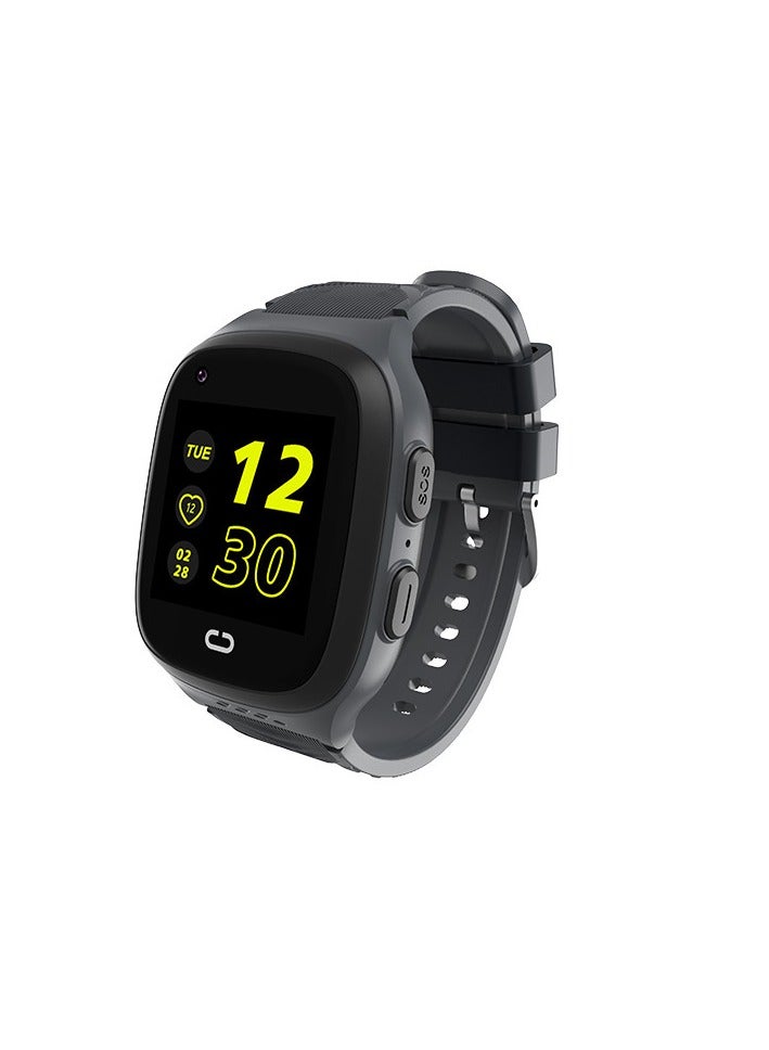 SKT Shiketro LT31 Children's High-Quality Smartwatch with GPS, Wi-Fi, Video Call, SOS, IP67 Waterproof, Camera, Tracker, Location Phone (Black) - Image 1