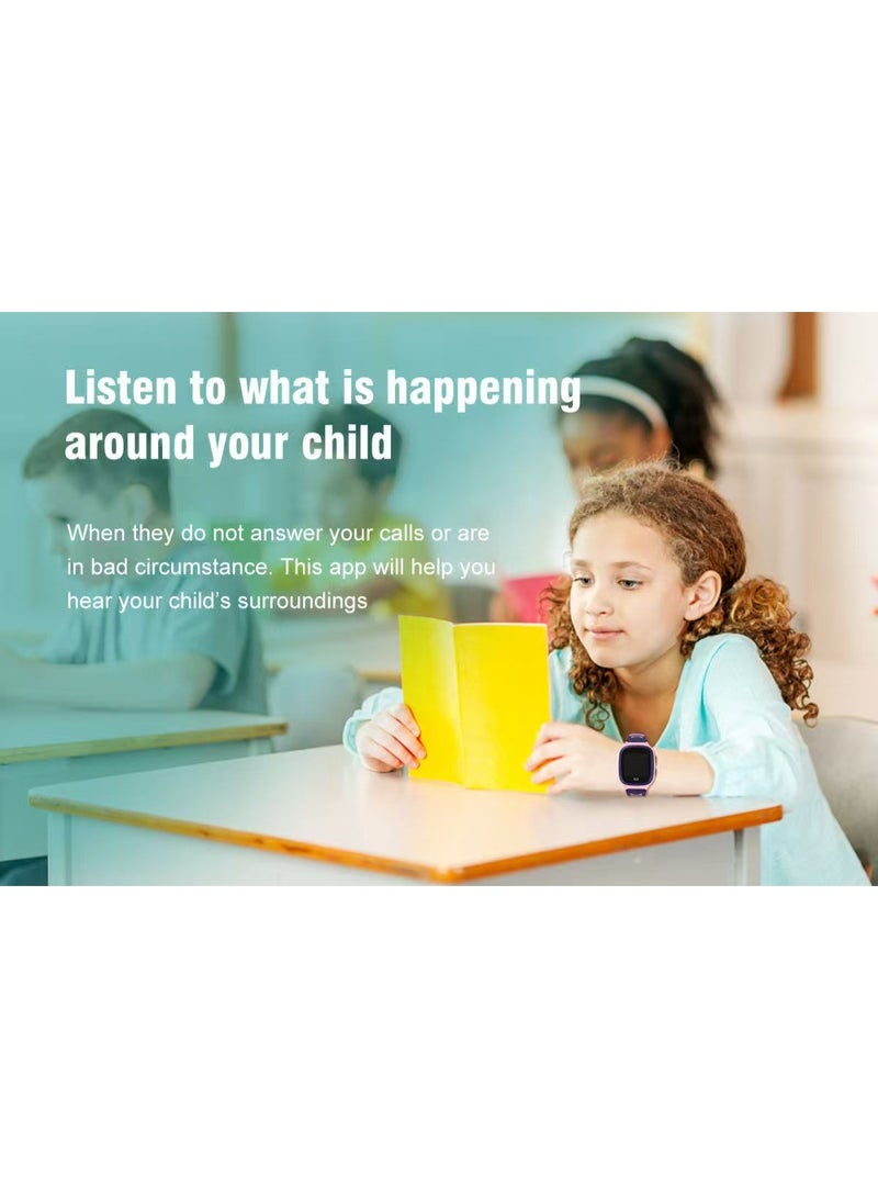 SKT Shiketro LT31 Children's High-Quality Smartwatch with GPS, Wi-Fi, Video Call, SOS, IP67 Waterproof, Camera, Tracker, Location Phone (Black) - Image 5