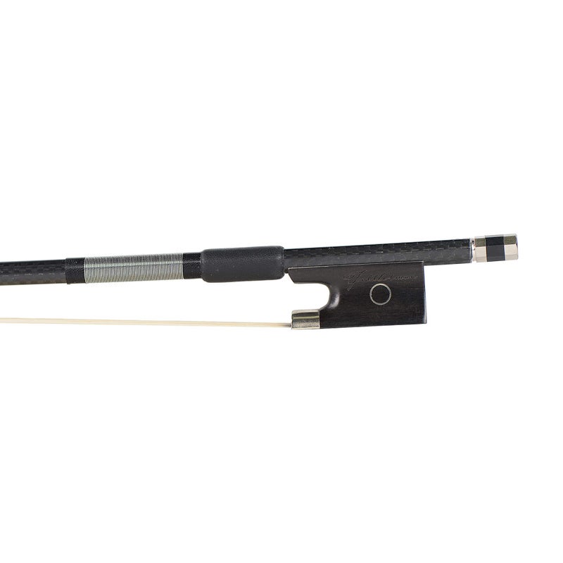 Fiddlerman Black Carbon Fiber Weave Violin Bow 4/4 - Image 4