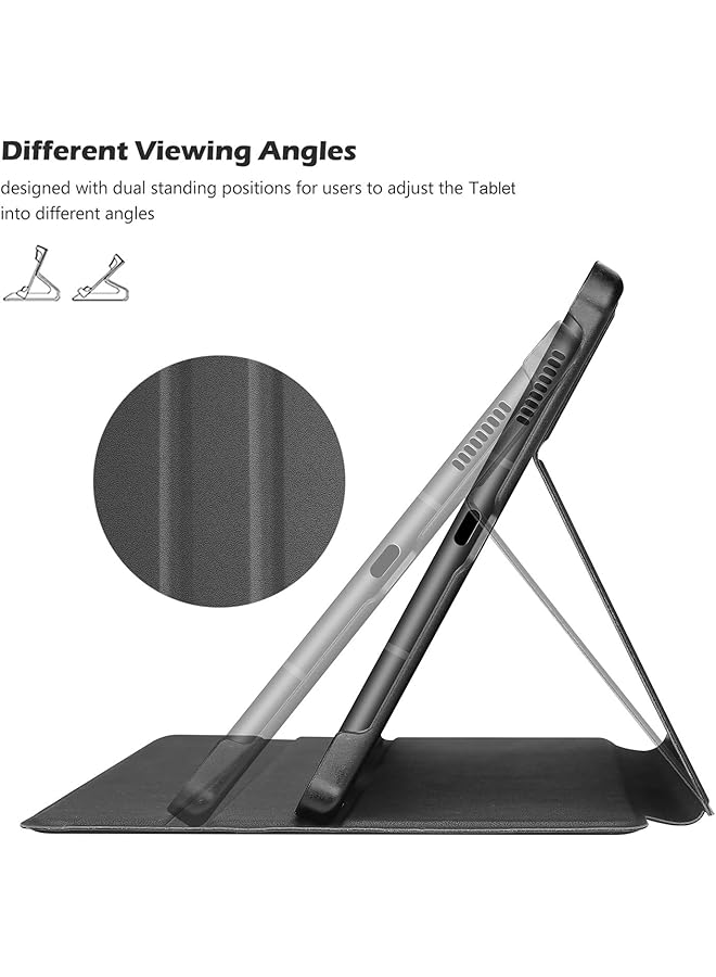 Procases Galaxy Tab S6 Lite 10.4 Case 2022 2020 With Stylus Holder Slim Stand Protective Folio Case Smart Cover For Galaxy Tab S6 Lite 10.4 Inch Sm-P613 P610 P615 -Black - Image 3