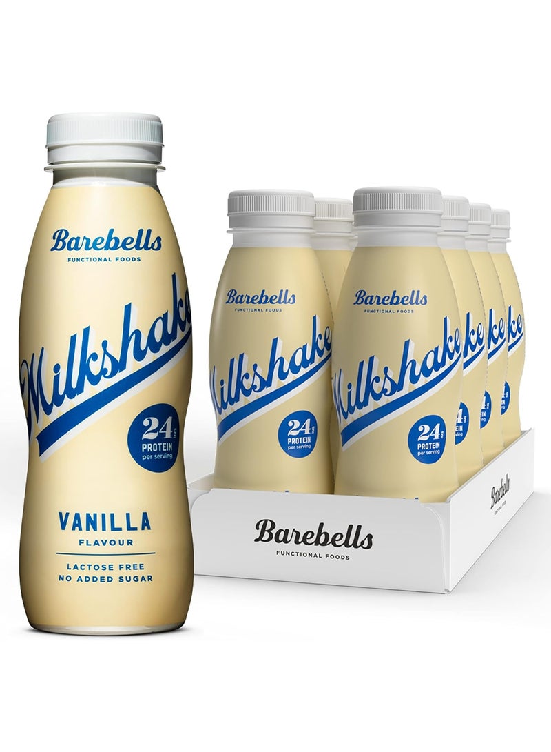 Barebells Protein Milkshake 8 x 330ml Bottles| High Protein Shake | No Added Sugar | Lactose Free| 24g of Protein | Delicious Creamy Flavour (Vanilla) - Image 4