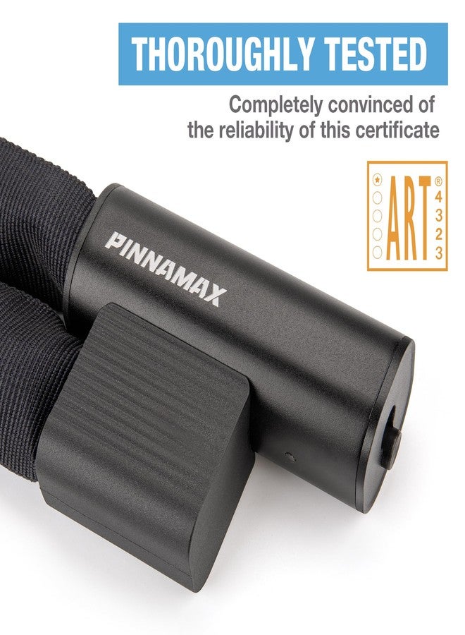 PINNAMAX 3.28ft Bike Lock - Bicycle Chain Lock Star Rating from Art - Heavy Duty Cable Locks with Keys for E-Bike, Motorcycle, Scooter, Bicycle, Door, Gate - Image 2