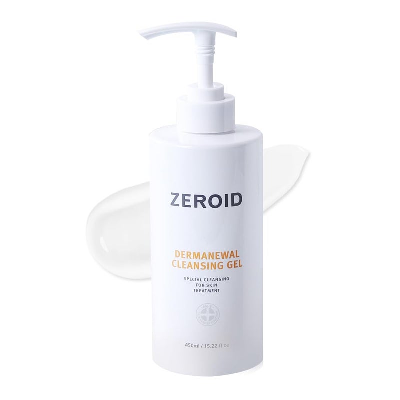 ZEROID Dermanewal Cleansing Gel Hydrating Face and Body Wash Moisturizing Korean Shower Gel Body Care for Women Men Korean Bath Products Body Care Skin Treatments 1522 fl oz 450ml - Image 2