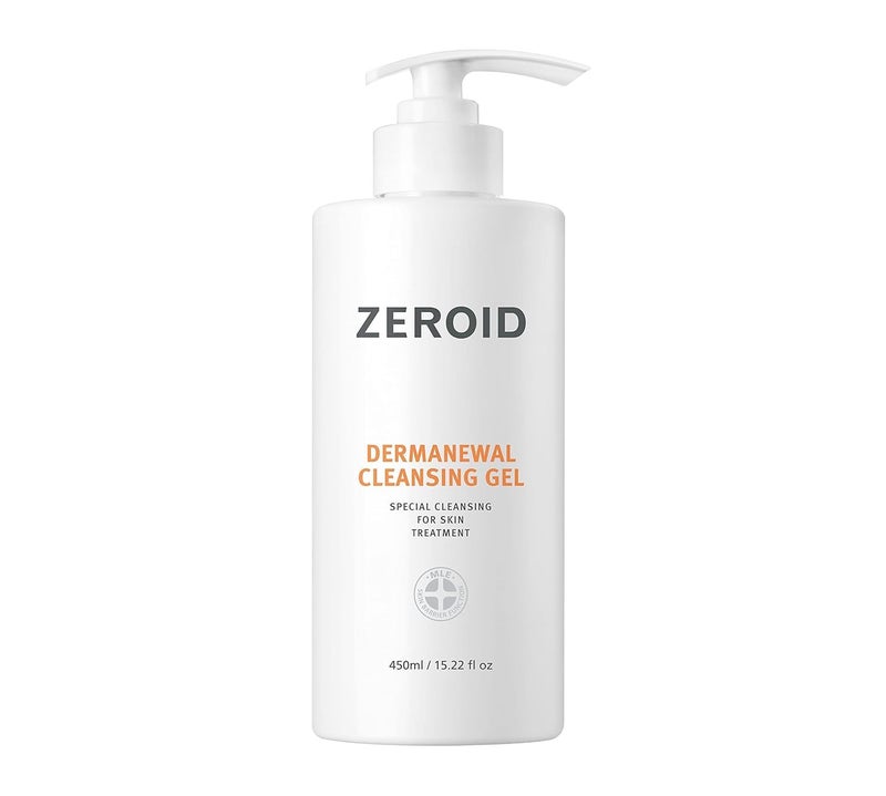 ZEROID Dermanewal Cleansing Gel Hydrating Face and Body Wash Moisturizing Korean Shower Gel Body Care for Women Men Korean Bath Products Body Care Skin Treatments 1522 fl oz 450ml - Image 1