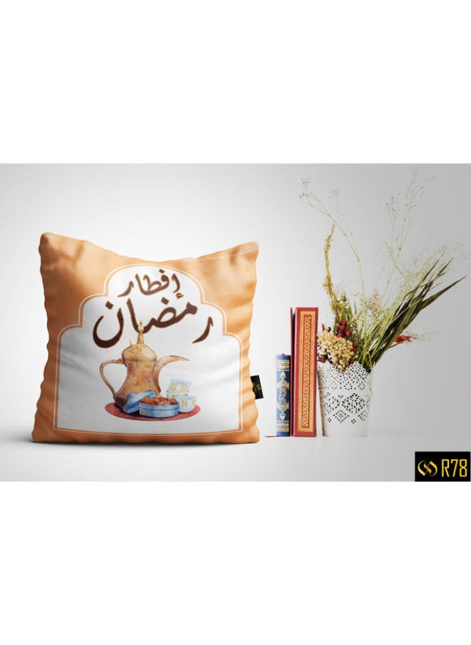 نجيب سليم كيس مخدة بتصميم رمضاني / غطاء وسادة رمضان 45x45 cm R78 