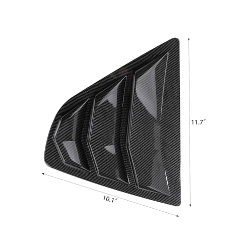 CKE Compatible with Toyota Camry 2024 2023 2022 2021 2020 2019 2018 Accessories Car Rear Side Window Louvers Air Vent Scoop Shades Cover Trim Blinds -Carbon Fiber Style (Not Fit 2025) - Image 5